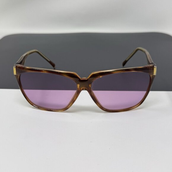 Vintage Anne Klein Riviera Brown Sunglasses Pink Lenses main image 6